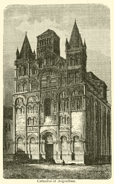 Catedral de Angulema (grabado) de French School