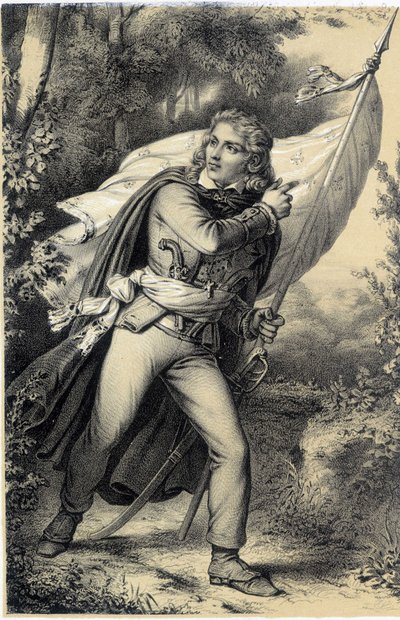 Cathelineau - en Galerie historique de la Révolution française por Albert? Maurin de French School