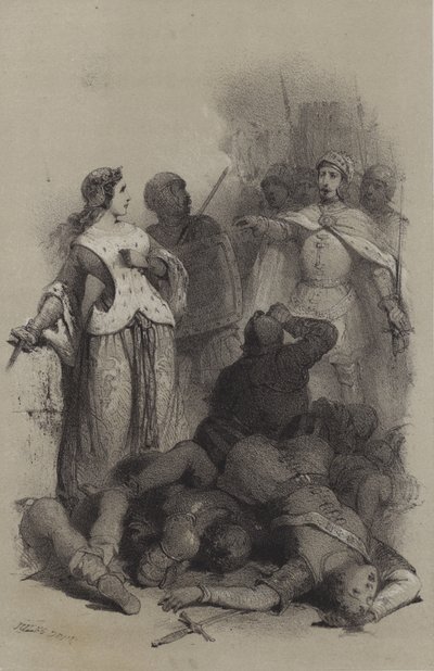 Caterina Sforza, prisionera de César Borgia de French School
