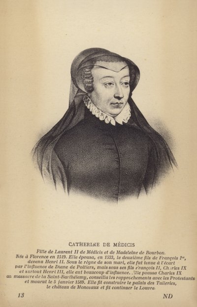 Catalina de Médici de French School
