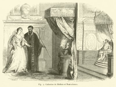 Catalina de Médicis y Nostradamus de French School
