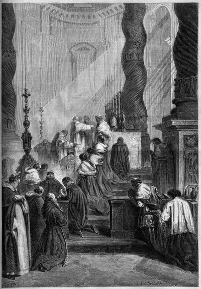 Rito Católico - Pascua - 1860: Papa Pío IX de French School