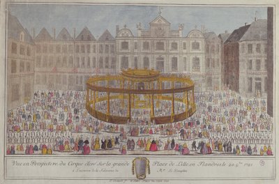 Celebraciones en Lille en honor al nacimiento del Delfín, 1781 de French School