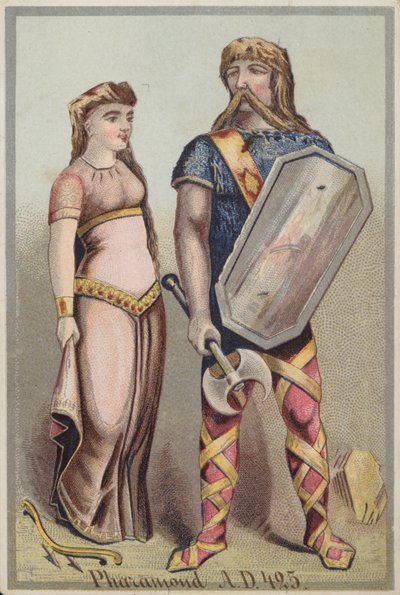 Caballero y mujer celtas de French School