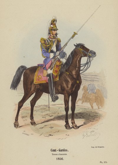 Cent-Gardes, uniforme de escolta de French School