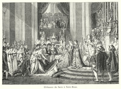 Ceremonia del Sacre en Notre-Dame de French School
