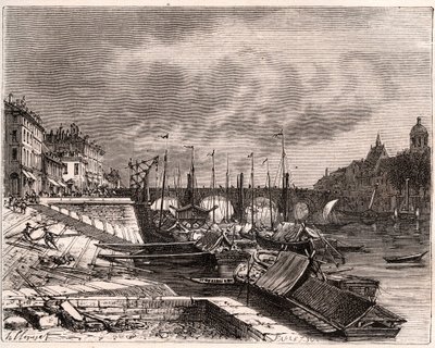 Chalon-sur-Saône (Chalon sur Saône) - Saona y Loira - grabado en 
