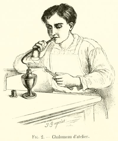 Soplete de taller de French School