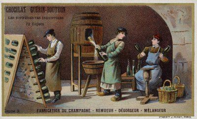 Fabricación de champán de French School