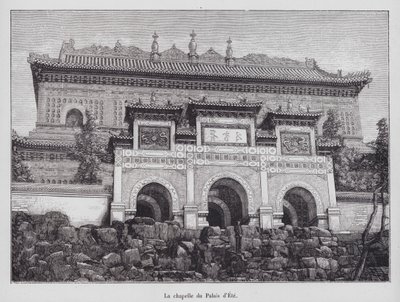 Capilla del Palacio de Verano, Pekín, China de French School