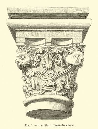 Capitel románico del coro de French School