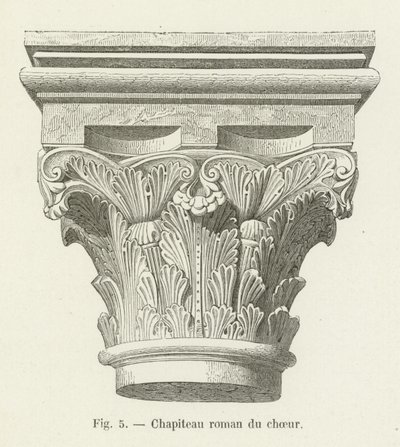 Capitel románico del coro de French School