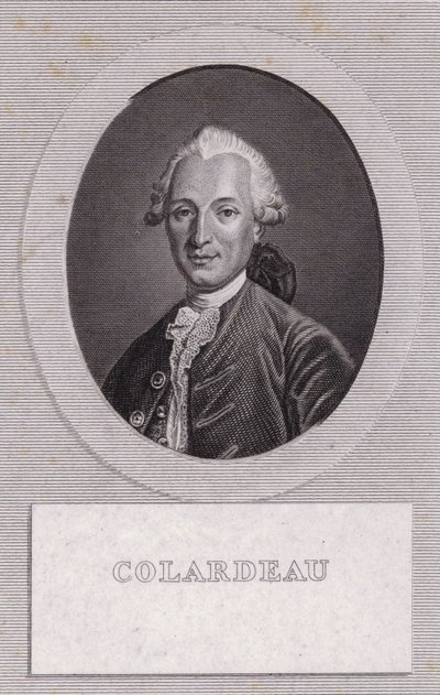 Charles-Pierre Colardeau, poeta francés (grabado) de French School