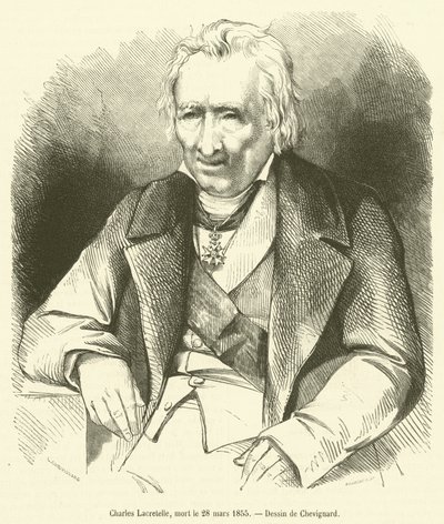 Charles Lacretelle, muerto el 28 de marzo de 1855 de French School