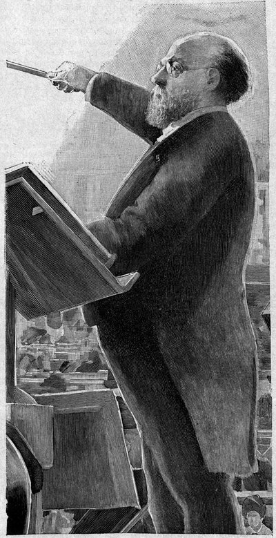 Charles Lamoureux (1834-1899), violinista francés, primer director de la Ópera de París. de French School