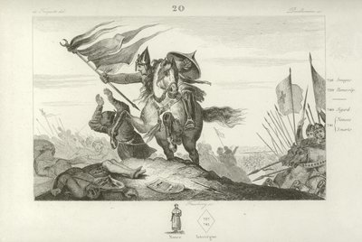 Carlos Martel en la Batalla de Tours, 732 de French School