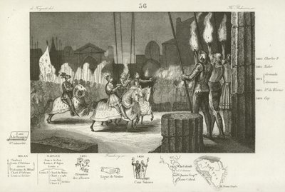 Carlos VIII de Francia entrando en Roma en triunfo, 1494 de French School