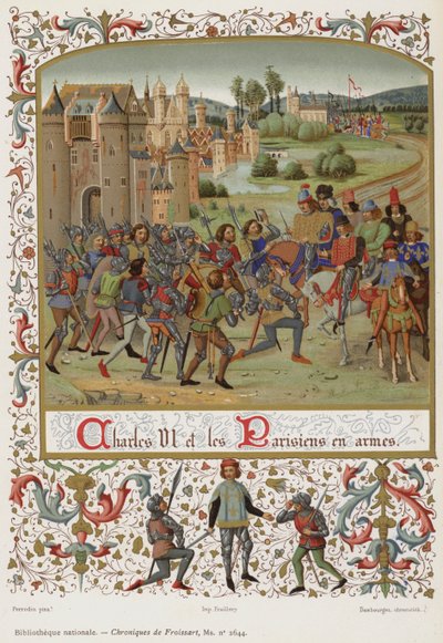 Carlos VI y los parisinos en armas de French School