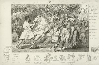 Carlos VI de Francia es advertido de una emboscada en el bosque cerca de Angers, 1392 de French School