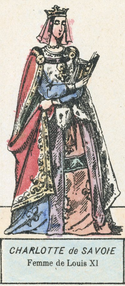 Carlota de Saboya, esposa de Luis XI de French School