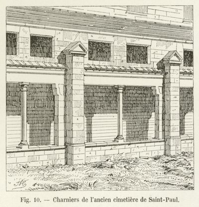 Osarios del antiguo cementerio de Saint-Paul de French School