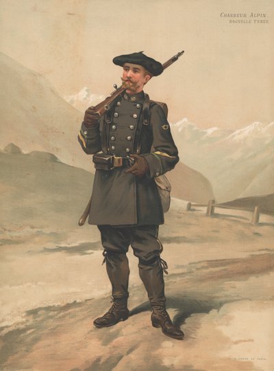 Cazador alpino, nuevo uniforme de French School
