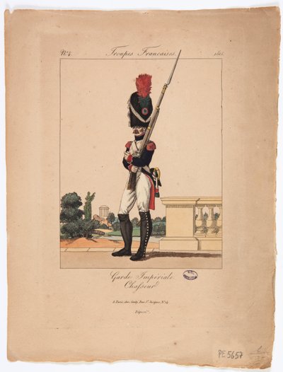 Cazador de la Guardia Imperial, Tropas Francesas, no. 4 de French School