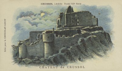 Castillo de Crussol, Crussol, Ardèche de French School