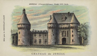 Castillo de Jonzac, Jonzac, Charente-Inferieure de French School