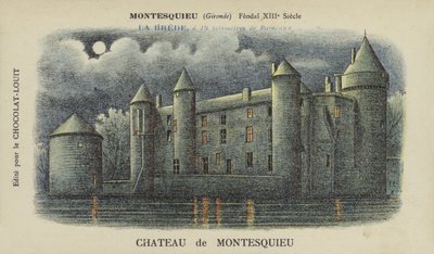 Castillo de Montesquieu, Montesquieu, Gironde de French School