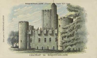 Castillo de Roquetaillade, Roquetaillade, Gironde de French School