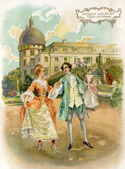 Castillo de Valençay (Indre) en la época de Luis XV. de French School