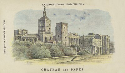 Castillo de los Papas, Aviñón, Vaucluse de French School