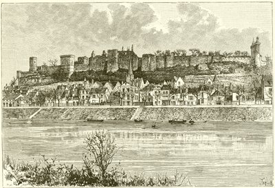 Castillo de Chinon de French School