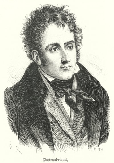 Chateaubriand (grabado) de French School