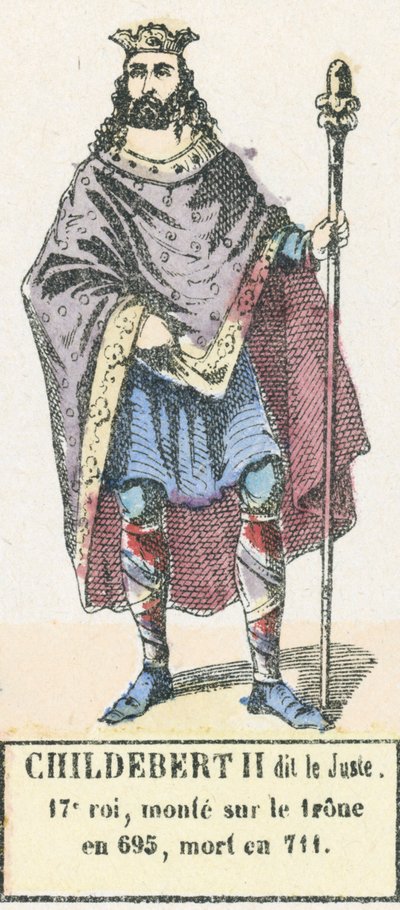 Childeberto II llamado el Justo de French School