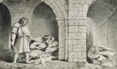 Childeberto I (c.498-588) en el Asesinato de los Herederos de sus Hermanos, de 