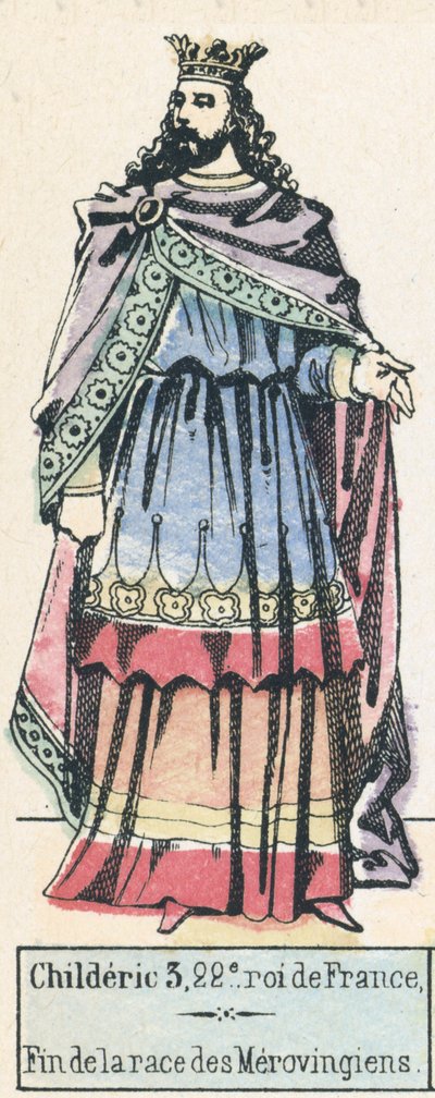Childerico III, 22º rey de Francia, Fin de la dinastía Merovingia de French School