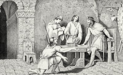 Childerico I (m.481) y la Historia de las Dos Mitades de la Moneda de Oro, de 