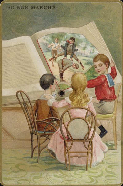 Niños leyendo libro gigante de French School