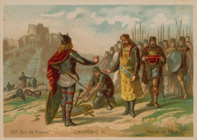 Chilperico II, Rey de Francia (c 672-721) de French School