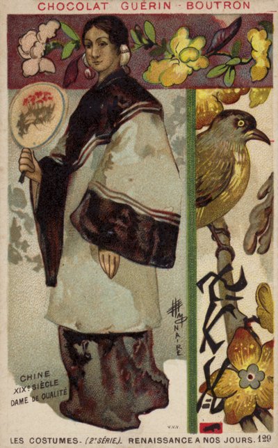 Dama china, Siglo XIX de French School