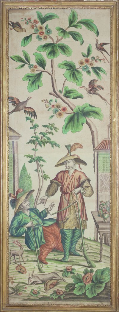 Papel pintado de chinoiserie de French School