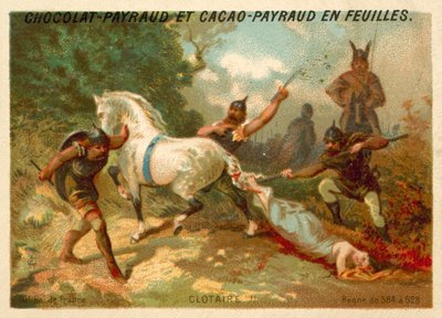 Clotario II y la ejecución de Brunilda de Austrasia, 613 de French School
