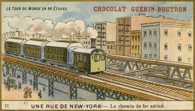 Tarjeta comercial de Chocolat Guerin Boutron de French School