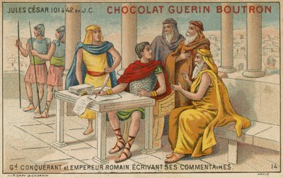 Tarjeta comercial de Chocolat Guerin Boutron de French School