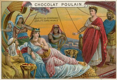 Tarjeta comercial de Chocolat Poulain de French School