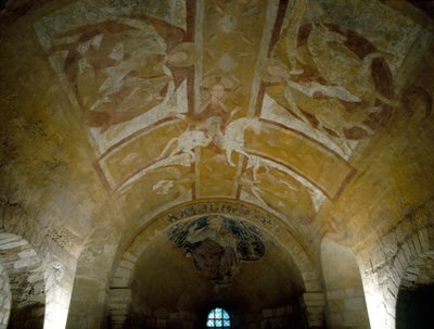 Cristo a caballo (siglo XI), Catedral de Auxerre, Cripta de French School