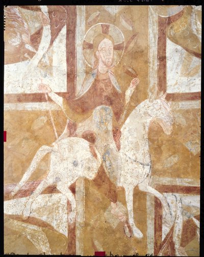 Cristo en un caballo blanco, del techo de la cripta de French School