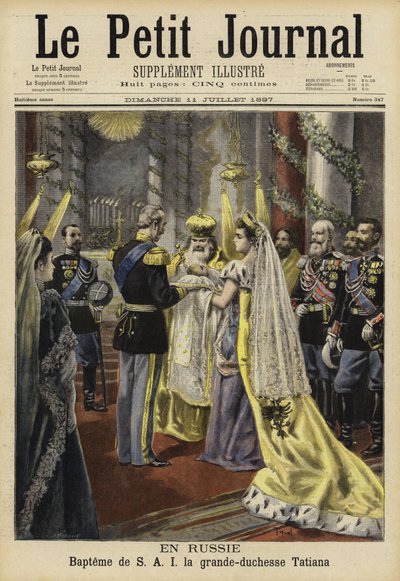 Bautizo de la Gran Duquesa Tatiana de Rusia, 1897 de French School